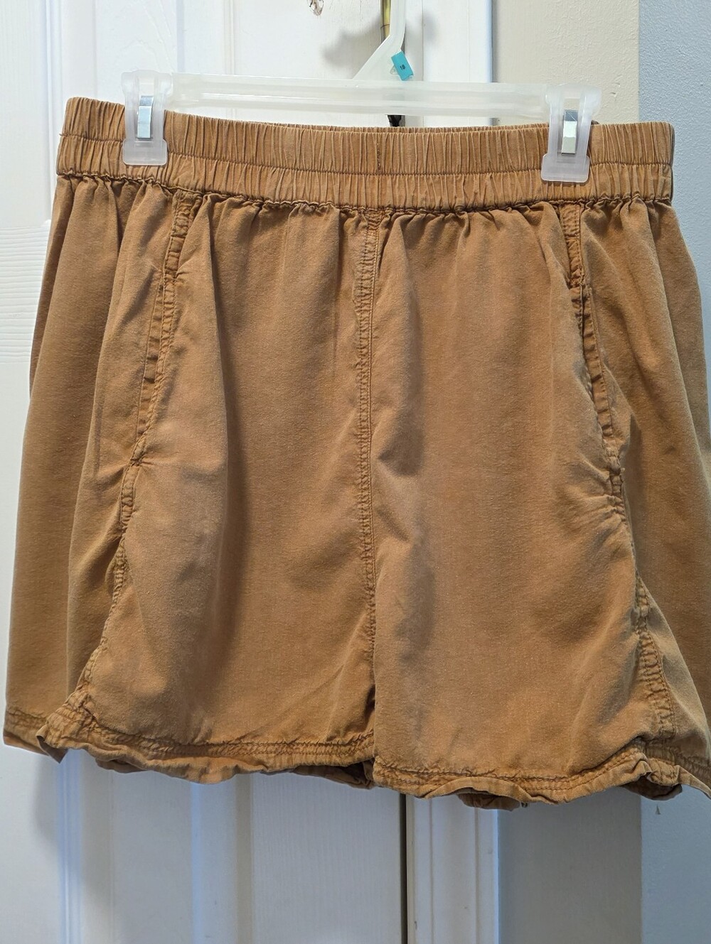 Free People Get FREE Poplin Elastic Waist Paper Bag Shorts LADIES XL